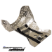 Skid plate with exhaust pipe guard for Rieju 250, 300.