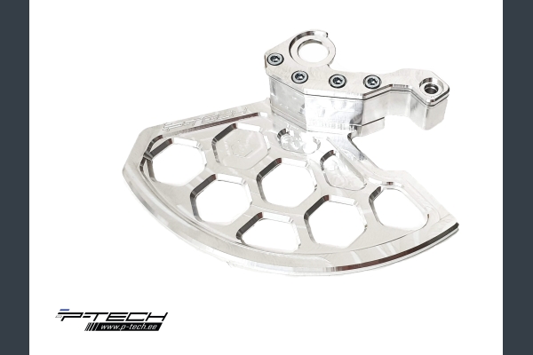 Front brake disc guard for KTM Husqvarna 2016-2025 and Gasgas 2021-2025.