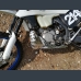 Skid plate with exhaust guard and plastic bottom for Husqvarna TE TPI 2017-2019.