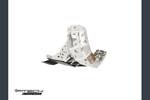 Skid plate with exhaust guard and plastic bottom for Husqvarna TE 2020 - 2023 and Gasgas 250, 300 2021-2023.