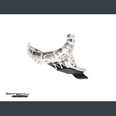 Skid plate with exhaust guard with plastic bottom for 2T KTM, Husqvarna, Gasgas 2024-2025.