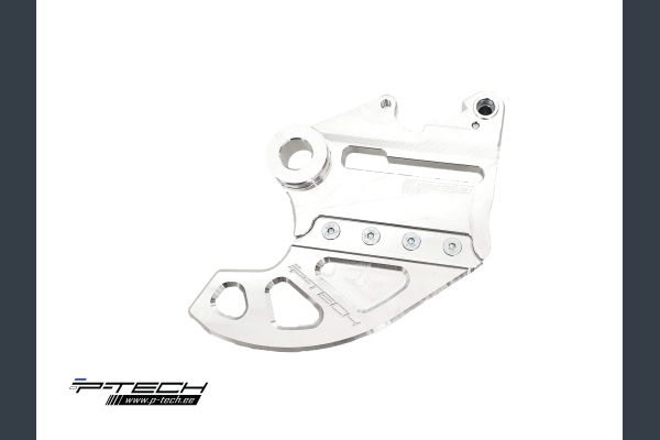 Rear brake disc guard for TM Racing 2T and 4T.