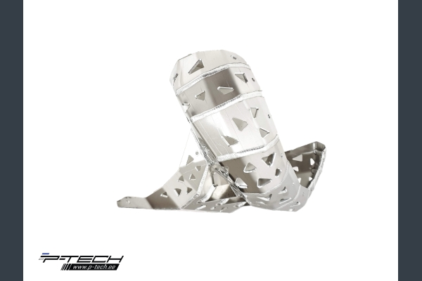 Skid plate with exhaust guard for KTM EXC 150 and Husqvarna TE 150 2020-2023