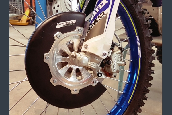 Front brake disc guard for Sherco 2018-2022.